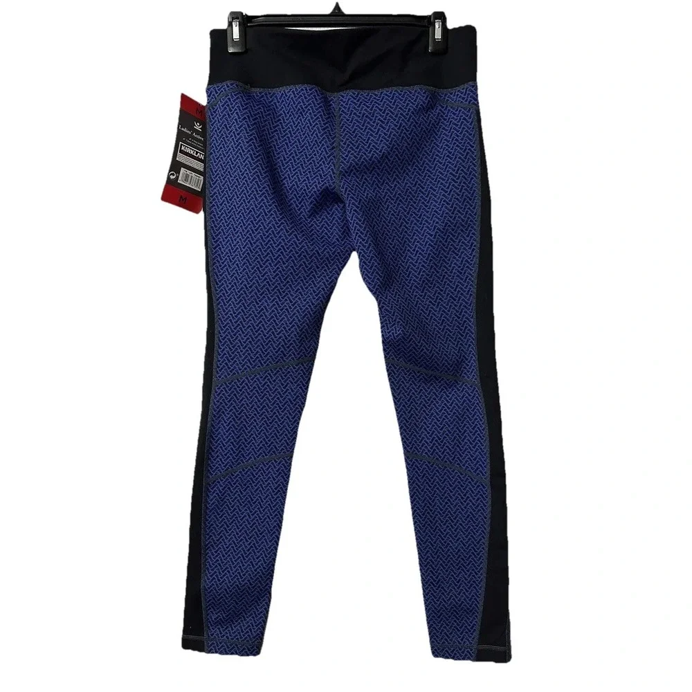 Kirkland Signature Ladies' Jacquard Active Tight Legging Size M‎ Blue